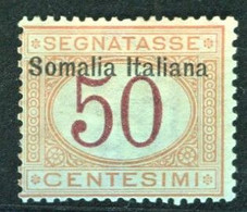 SOMALIA 1909 SEGNATASSE 50 C. * GOMMA ORIGINALE - Somalie