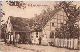 Gruß Aus DANNENWALDE Post Fischerwall Gransee Gasthof Logis Fritz Rickmann Gelaufen 12.5.1927 - Gransee