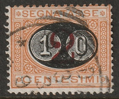 Italy 1890 Sc J25 Sa Seg17 Yt T22 Postage Due Used - Strafport