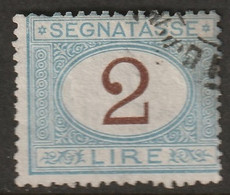 Italy 1870 Sc J15 Sa Seg12 Yt T14 Postage Due Used - Taxe