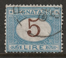 Italy 1874 Sc J17 Sa Seg13 Yt T16 Postage Due Used - Segnatasse