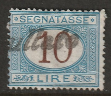 Italy 1874 Sc J19 Sa Seg14 Yt T18 Postage Due Used - Taxe