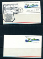 USA 1967 2 Postal Stationary Cards Virgin Island And Territorial Flag 11516 - 1961-80