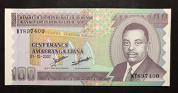 103B, BURUNDI, Banknote, 100 Francs, Uncirculated, 2007 - Burundi