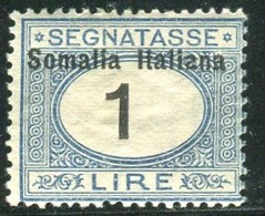 SOMALIA 1926 SEGNATASSE 1 L. * GOMMA ORIGINALE - Somalië
