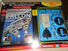 USCITA N°1 STAR WARS COSTRUISCI IL TUO MILLENNIUM FALCON FASCICOLO +PRIME PARTI - Fantascienza E Fantasia