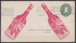 USA - EP Enveloppe 1c Vert Illustrée "Bourbon Good Times" Flam. "ST.LOUIS. MO /NOV 10 1903/ WORLD FAIR ST. LOUIS" Pour U - 1901-20