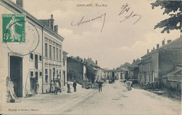 Conflans (54 Meurthe Et Moselle) Une Rue - édit. Weirich Et Cordier Circulée 1908 - Autres & Non Classés