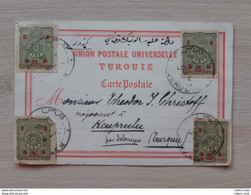 Israel Litho JERUSALEM -TURQUIE TURKEY OTTOMAN OTTOMANE Howards Hôtel,carte Datée 1894 Circulate Postcard Circuler - Israel