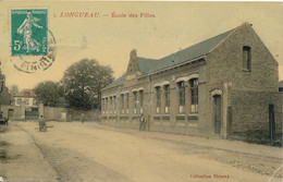 Delcampe - Longueau (80 Somme) école Des Filles - Coll. Thieery N° 3 Colorisée Sur Papier Glacé Circulée 1914 - Longueau