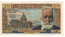 FRANCE   5 Nouveaux  Francs   P141a  Dated 4.2.1985  Victor Hugo + Pantheon In Paris   High Grade XF - 5 NF 1959-1965 ''Victor Hugo''