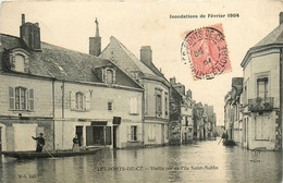 Les Ponts De Cé * Vieille Rue De L'île St Aubin * Inondation Crue Février 1904 - Les Ponts De Ce