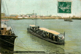 Le Havre * Le Port * Un Torpilleur Dans Les Grands Bassins * Bateau Navire De Guerre - Harbour