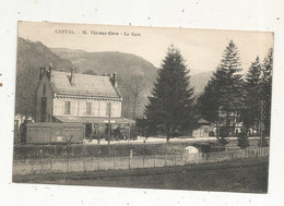Cp,  15 , VIC SUR CERE , La GARE , Chemin De Fer, Train, Voyagée 1921 - Estaciones Con Trenes