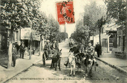 Montmorency * Le Boulevard De L'ermitage * La Promenade à âne * Attelage * Commerces Magasins - Montmorency