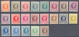 België Nr 190-210 X Cote €160 Perfect - 1922-1927 Houyoux