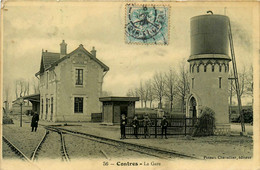 Contres * Vue Sur La Gare * Ligne Chemin De Fer Loir Et Cher * Le Château D'eau - Contres
