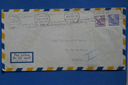 AB17  SUEDE BELLE   LETTRE   1959 MALMO   POUR BRUSSELS + AEROPHILATELIE   + AFFRANCHISSEMENT PLAISANT - Cartas & Documentos
