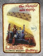 Plaque Métal Tracteur Lanz Bulldog - Andere & Zonder Classificatie