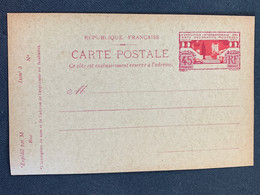 Entier Postal Neuf , Vierge 1925 Timbre Exposition Internationale Des Arts Décoratifs Modernes - Collections & Lots: Stationery & PAP