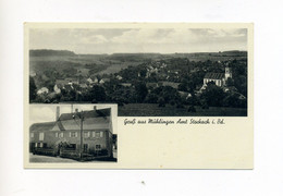 Um 1940 Baden Württemberg Photokarte Gruss Aus Mühlingen Bei Stockach, Panorama Und Bäckerei A. Breinlinger - Stockach