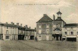 Thénezay * La Place De L'église * Côté Est * Hôtel GERBIER - Thenezay