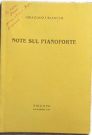 Note Sul Pianoforte Di Graziano Bianchi,  1995,  Firenze - Arts, Architecture