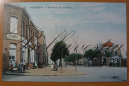 Orchies Avenue De La Gare D59 Estaminet  A La Ville De Lille. Gme Dufour-Hotel De La Gare.(Oorschie) - Douai