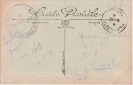 1919 - CENTRE REGIONAL INSTRUCTION PHYSIQUE - ANTIBES ! CARTE FM => EPINAL - Military Postmarks From 1900 (out Of Wars Periods)