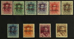 SPANISH 1928 Stamps Of Spain Optd In Red Or Black, Comb Perf 12 X 11½ Set Starting With "A" Control Numbers On The Back, - Andere & Zonder Classificatie