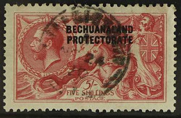 1913-24 5s Rose-carmine, Bradbury Wilkinson Printed "Seahorse" - "Bechuanaland Protectorate" Overprinted, SG 89, Fine Cd - Autres & Non Classés