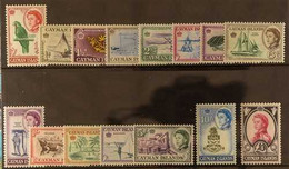 1962-64 QEII Pictorial complete Definitive Set, SG 165/179, Never Hinged Mint (15 Stamps) For More Images, Please Visit  - Iles Caïmans