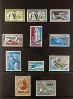 T.A.A.F 1956-81 FINE MINT AIRMAIL COLLECTION Presented On A Pair Of Stock Pages, Including The 1956 50f & 100f Penguins, - Autres & Non Classés