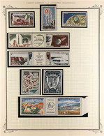 TAAF AIR POST ISSUES 1963-1985 SUPERB NEVER HINGED MINT COLLECTION In Hingeless Mounts On Pages, All Different, Includes - Autres & Non Classés