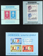 1962-63 MINIATURE SHEETS COMPLETE COLLECTION A NEVER HINGED MINT, ALL DIFFERENT Collection Of Miniature Sheets With IMPE - Jordanie