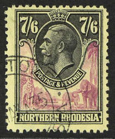 1925-9 7s6d Rose-purple & Black, KGV Definitive, SG 15, Very Fine Used. For More Images, Please Visit Http://www.sandafa - Rhodésie Du Nord (...-1963)