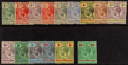 1922-31 Complete Script Watermark Set, SG 39/52, Fine Mint. (15 Stamps) For More Images, Please Visit Http://www.sandafa - Iles Salomon (...-1978)