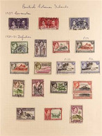 1937-68 VERY FINE USED COLLECTION On Album Pages Plus Stamps On A Stock Page Awaiting Mounting. Includes 1939-51 KGVI De - Iles Salomon (...-1978)