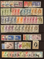 1935-66 FINE USED COLLECTION Incl. 1935 Jubilee Set, 1938-54 With Additional Perfs And Shades To 5s (3) And 10s (4), 194 - Swaziland (...-1967)