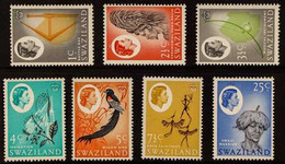 1962-66 Inverted Watermarks On 1c, 2½c, 3½c, 4c, 5c, 7½c And 25c, Between SG 91/102w, Never Hinged Mint. (7 Stamps) For  - Swaziland (...-1967)