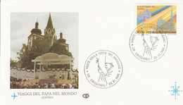 VATICAN 1986 DEPART PAPE JEAN PAUL POUR L'AUTRICHE - Franking Machines (EMA)