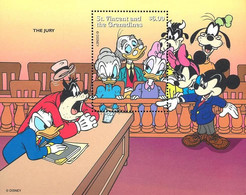 MWD-BK7-384-3 MINT PF/MNH ¤ ST VINCENT 1996 BLOCK ¤ THE WORLD OF WALT DISNEY  FRIENDS OF WALT DISNEY - Disney