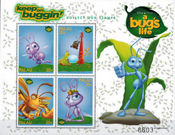 MWD-BK6-336-1 MINT PF/MNH ¤ PALAU 1998 SHEET ¤ THE WORLD OF WALT DISNEY  FRIENDS OF WALT DISNEY - A BUG'S LIFE - Disney