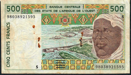 W.A.S. GUINEA BISSAU   P910Sb 500 Francs (19)98 1998    Signature 28 VG - Westafrikanischer Staaten