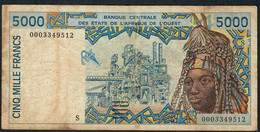 W.A.S. GUINEA BISSAU   P913Se 5000 Francs (20)00 2000   Signature 30 Fine 1 P.h. - West-Afrikaanse Staten