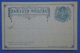 AB18   CHILE   BELLE CARTE  1900    NON VOYAGEE NEUVE. UN CENTAVO - Chili