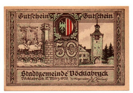 1920 - Austria - Vocklabruck 50 Heller - Notgeld      N26   ----- - Autriche