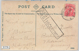 51779 - AUSTRALIA: NEW SOUTH WALES - POSTAL HISTORY - POSTCARD To GERMANY Taxed - Briefe U. Dokumente