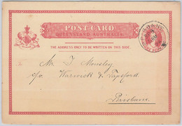 51778 - AUSTRALIA : QUEENSLAND - POSTAL HISTORY - STATIONERY CARD Local Use 1894 - Briefe U. Dokumente