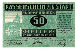 1920 - Austria - Korneuburg 50 Heller - Notgeld      N37   ----- - Autriche